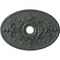 Ekena Millwork Alexa Medallion (Canopies up to 5 5/8"), 30 3/4"W x 21 1/4"H x 3 7/8"ID x 1 5/8"P, Athenian Green CM21X30ALAGC - alternate 1